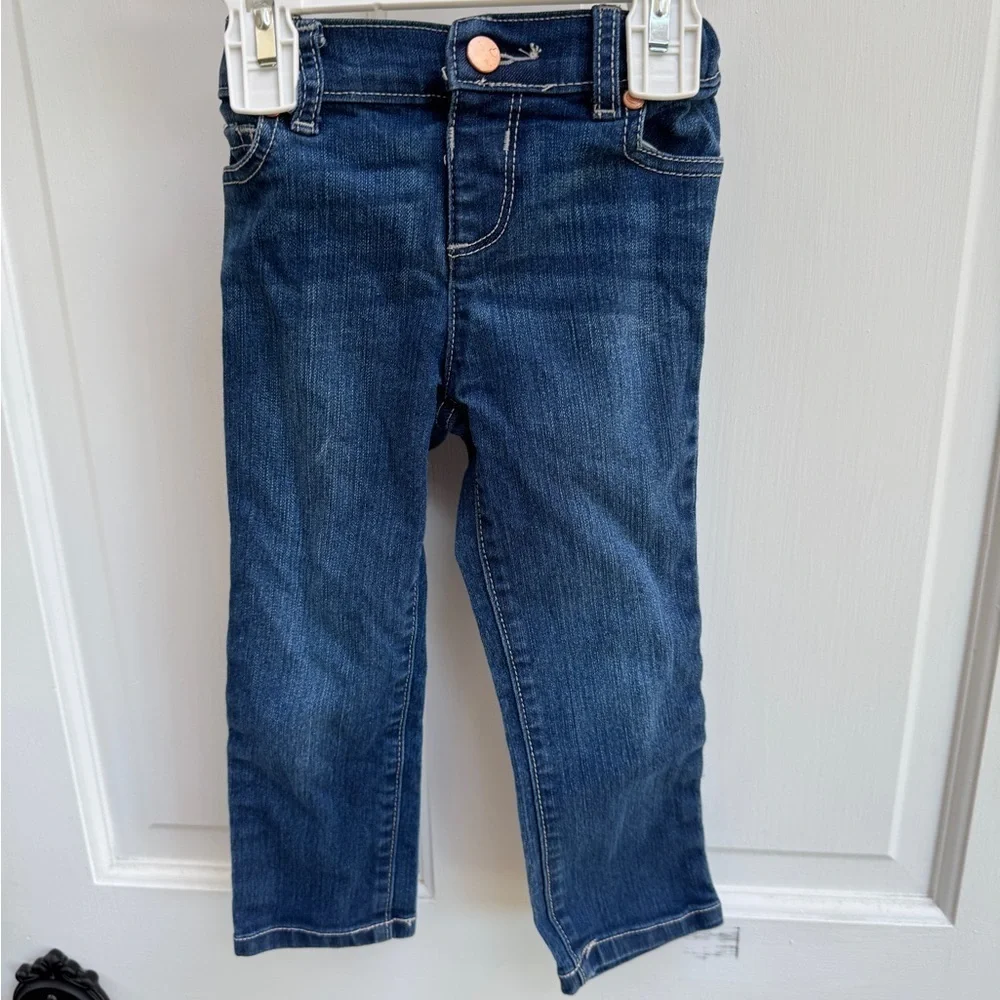 NWOT The Children's Place 3T Girls Blue Denim Skinny Jeans Pants